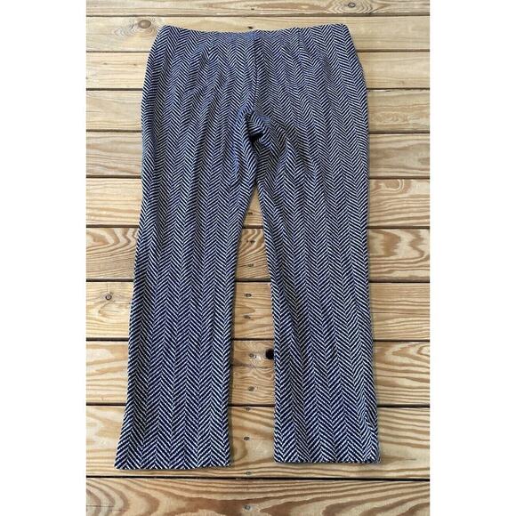 Chico’s Herringbone Pants Petite Size 0P (Small) Women’s Black Pull On - Picture 2 of 9